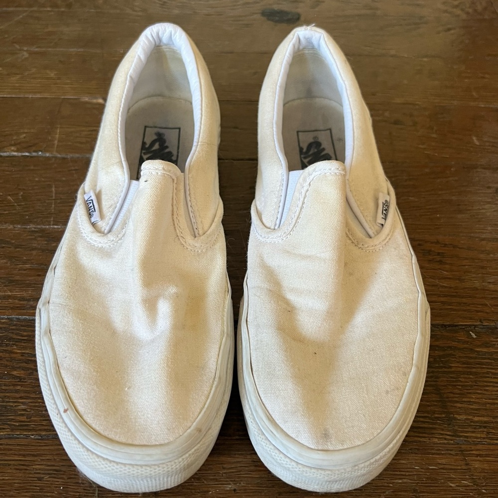White Slip On Sneakers